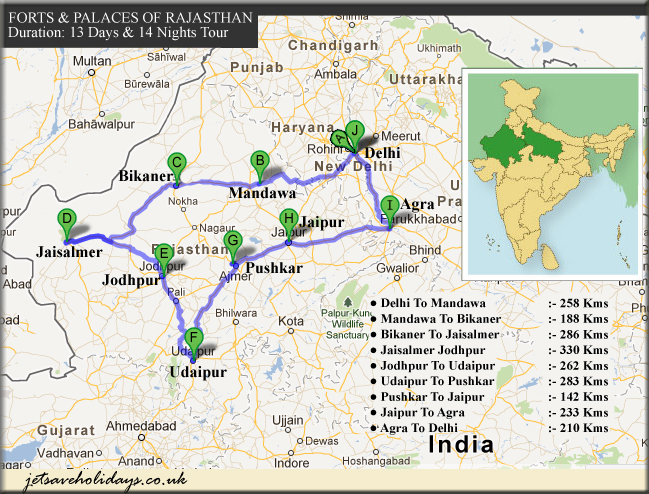 Forts & Palaces of Rajasthan - Jetsave Holidays - Tour & Travels Agency